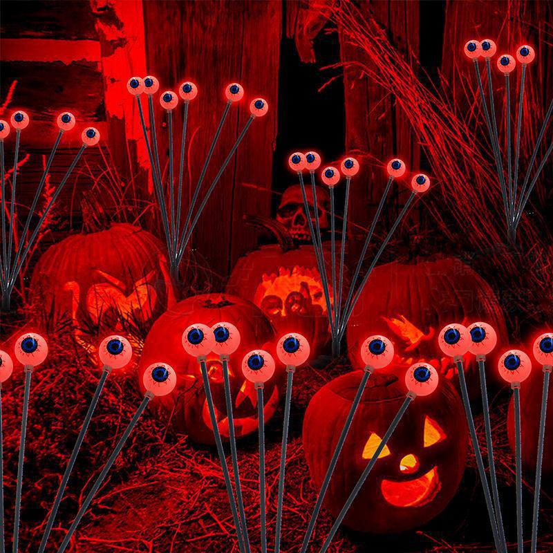 Solar Powered Eyeball Ground Light Hot Selling Halloween Outdoor Courtyard Festival Decorations Funny String Lights_voghion.com