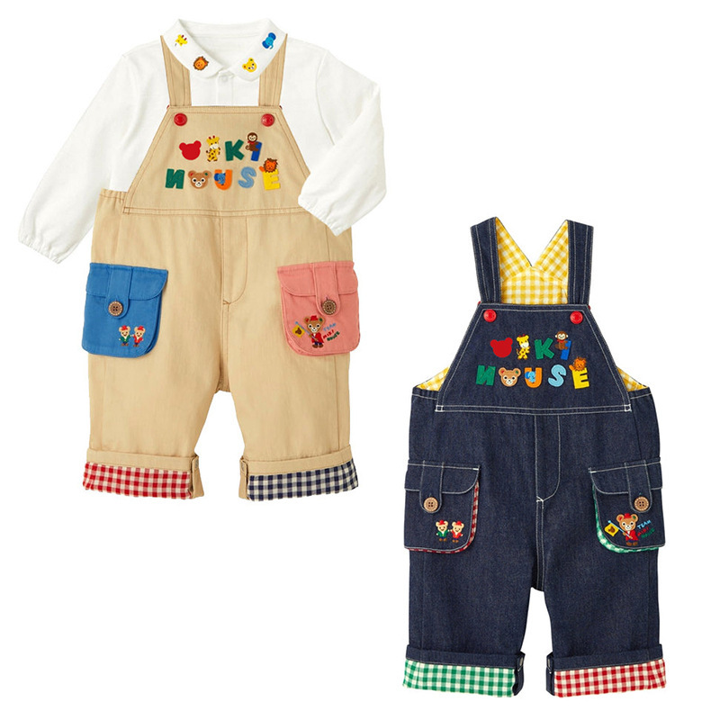 In-Stock Baby Pants Spring and Autumn New Style Children's Cartoon Bear Friends Letter Embroidery Denim Overalls Long Pants In-Stock Baby Pants Spring and Autumn New Style Children's Cartoon Bear Friends Letter Embroidery Denim Overalls Long Pants