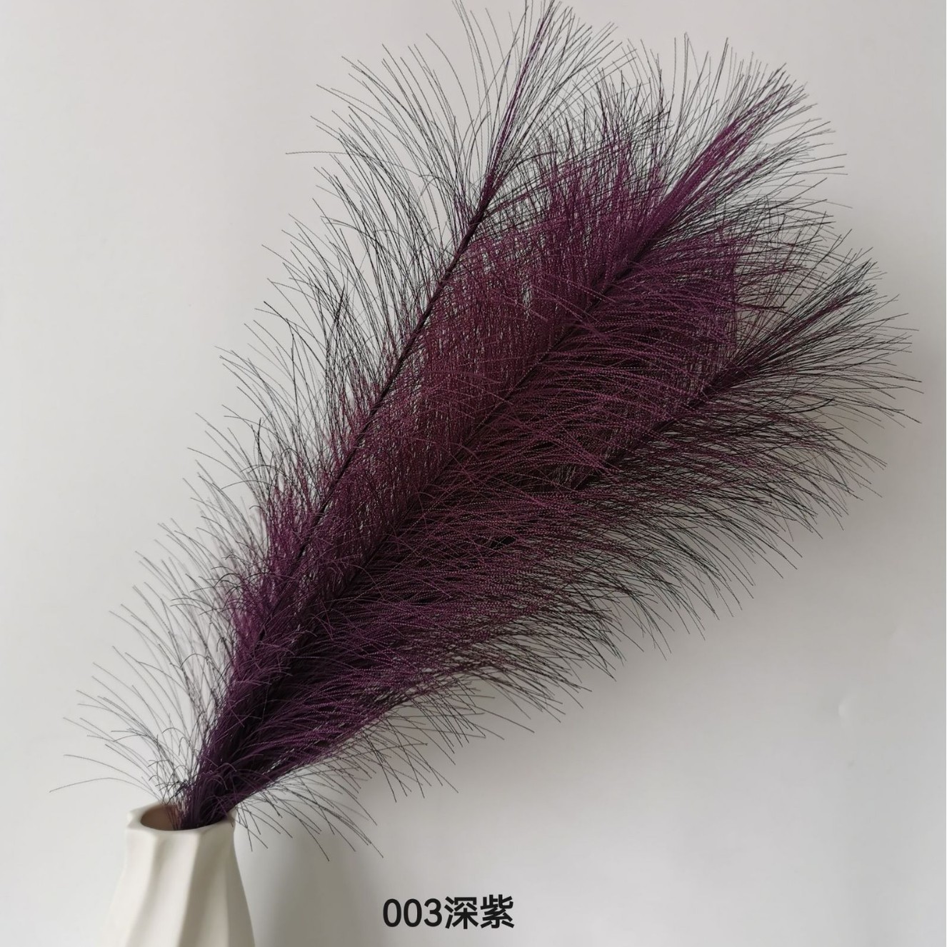 Amazon Venta caliente artificial Reed decoración del hogar artificial pampas hierba fábrica en stock pequeña caña al por mayor