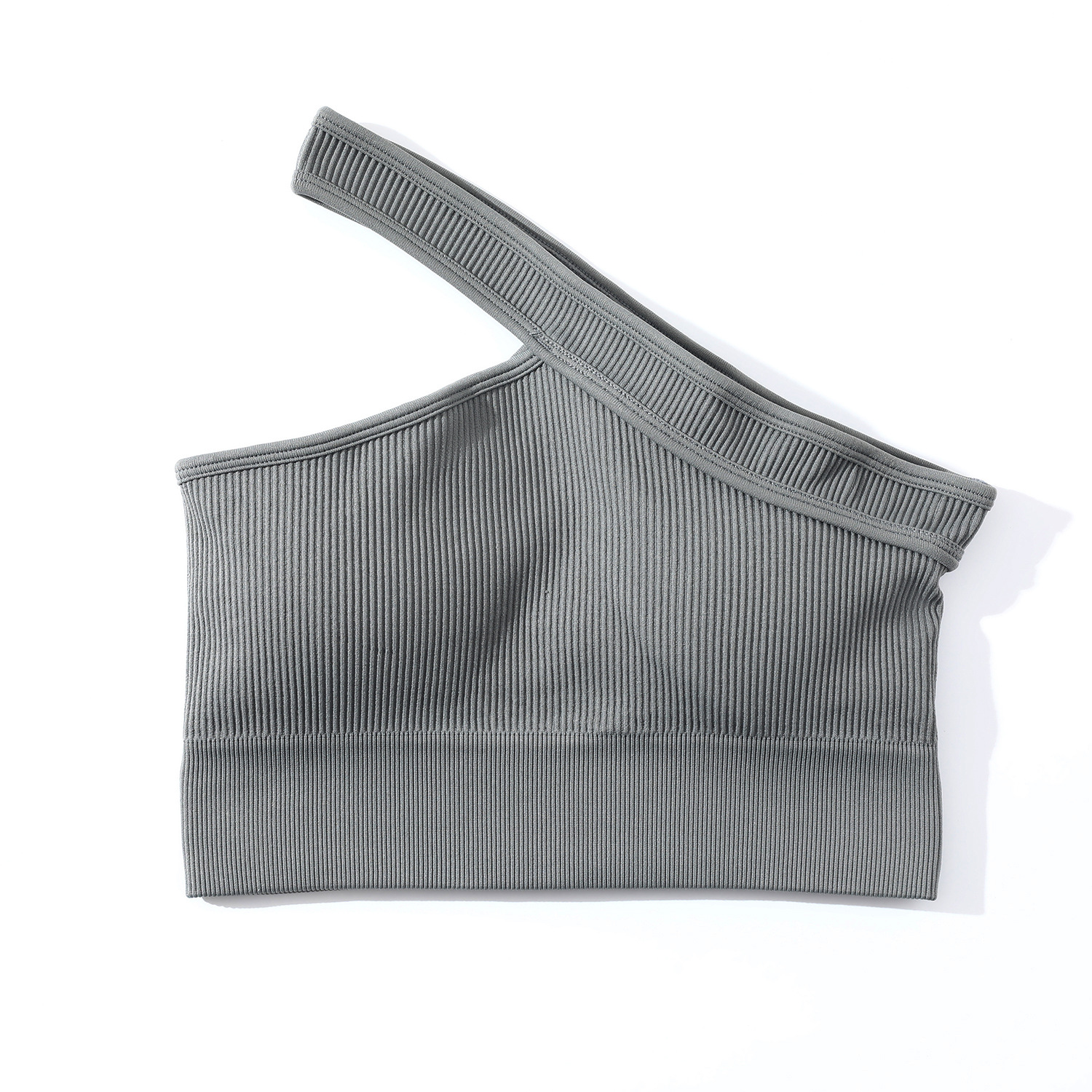 G9215 Gray-one shoulder bra