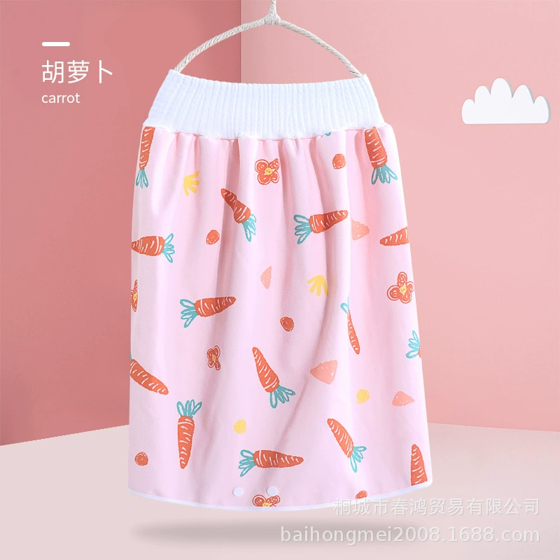 Children's demi-season cotton skirt, trousers for training, washable