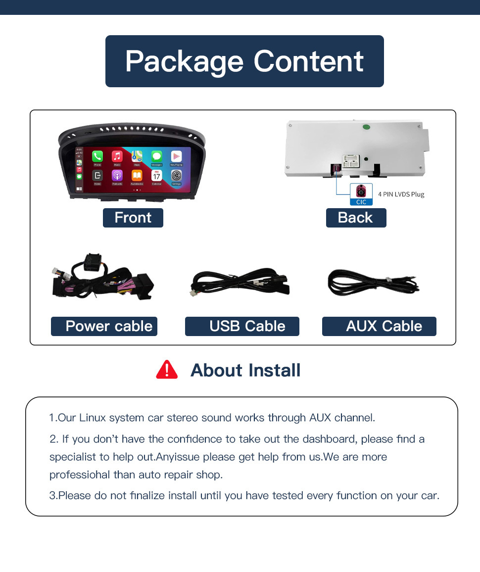 Suitable for Bmw 3/5 Series E60 E61E90 E92 Ccc/Cic Central Control Large Screen Carplay Navigation All-In-One Machine
