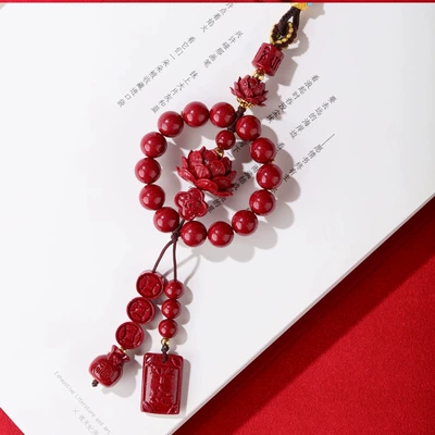 of Cinnabar, Lotus Car Hanging Decoration – Car hanging