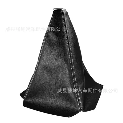 Handle, Cab and accessories - black-leather-bright-head-white-line