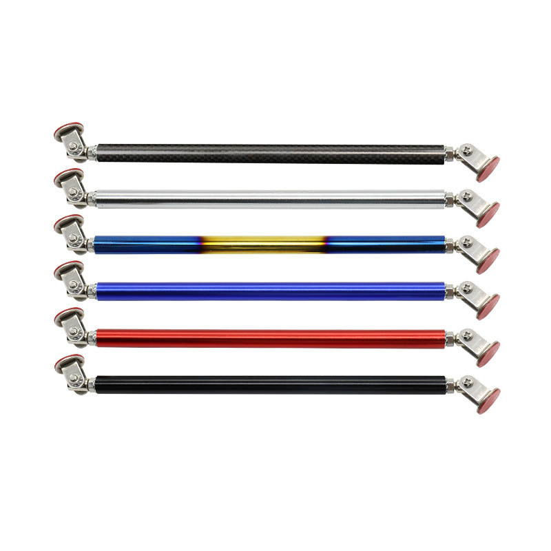 Car modification surrounding tie rod racing front and rear bar decoration universal front lip fixed retractable non-perforated tie rod