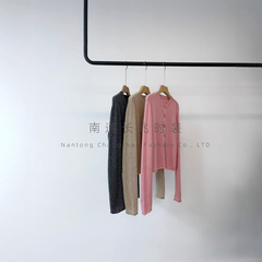早秋王炸款~康宝莱桑蚕丝山羊绒针织开衫长袖毛衣花纱打底外套女