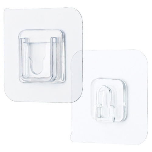 Hook-free, hole-free, multi-functional wall-mounted router holder, adhesive power strip clip, invisible strap fastener