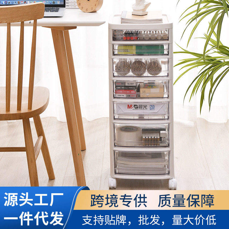 Cosmetic storage box lipstick facial mask desktop skincare floor-standing multi-layered plastic drawer-style makeup cabinet