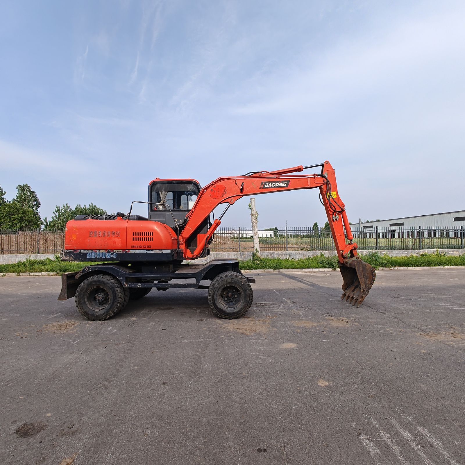 二手轮式抓木机 宝鼎挖机 皮轮挖掘机挖树根 炮头机 挖挖机 旋挖