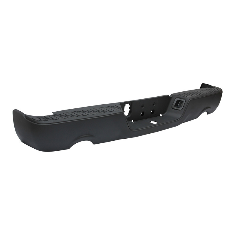 Adecuado para el parachoques trasero de Dodge Ram1500 2009-2018, modelo original Ram en color negro con ventilaciones de escape.