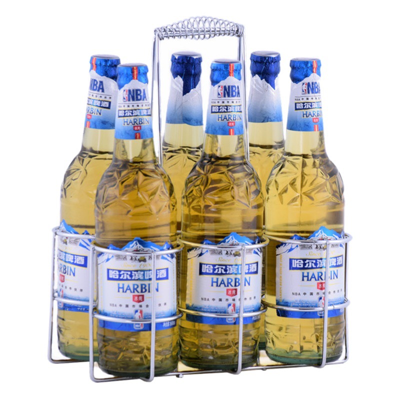 Venta al por mayor negrita bar KTV estante de cerveza seis botellas cesta de barbacoa estante de cerveza fabricante de cesta de cerveza