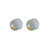 Ear clips from pearl, summer earrings, strong magnet, no pierced ears