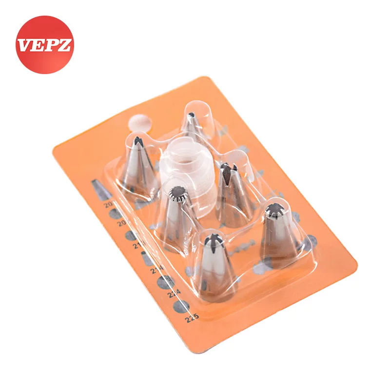 Baking tool decorative mouth set Douyin same cream cake decorative family basic model 6 installed conversion head