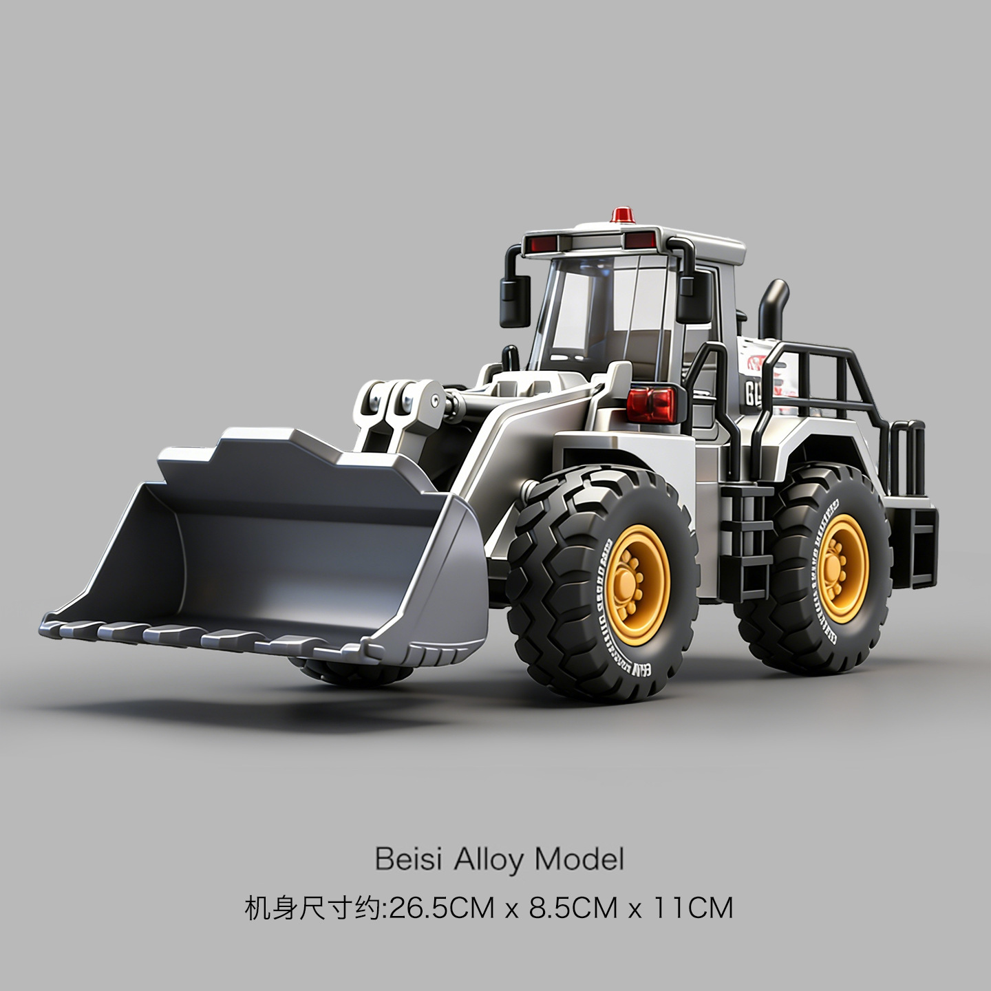 Steel Alloy Forklift Engineering Vehicle Children's Toy Road Roller Inertia Forklift Snow Shovel Bulldozer Model for Boys