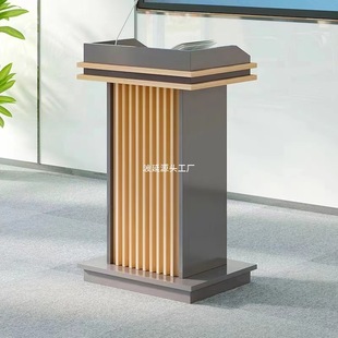Multimedia Podium Teacher Lecture Table Podium Welcome Desk School Classroom Teacher Podium Table Gray Without Drawer Other