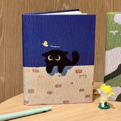 ins高颜值简约可爱猫咪笔记本A5记事本日程日记本计划加厚学生本