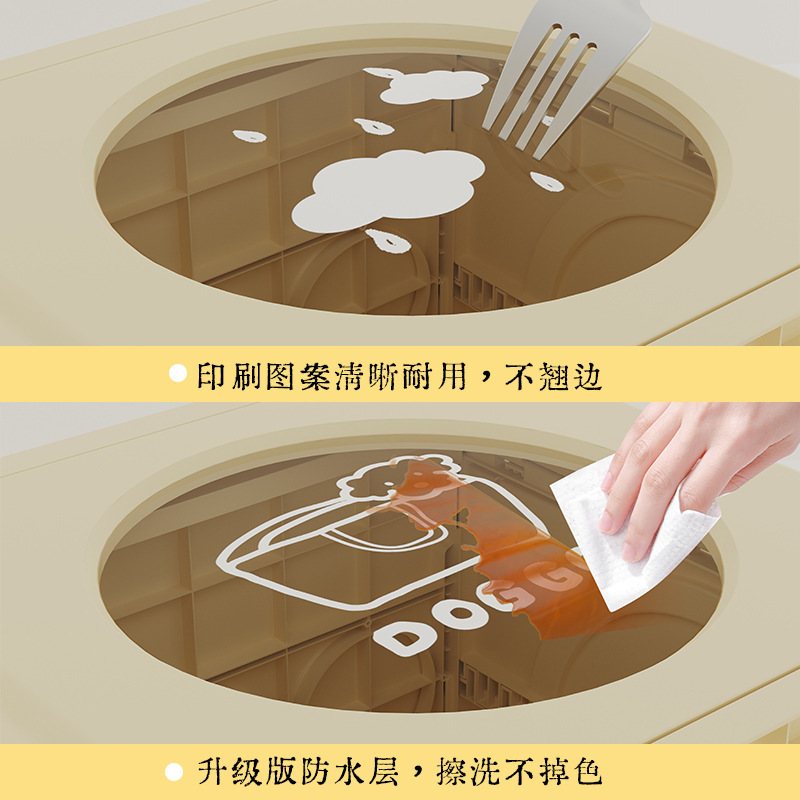 バッグ折りたたみ収納キャビネットプラスチック玩具整理ボックス大容量衣類収納防塵子供寝室コンビネーションキャビネット|undefined