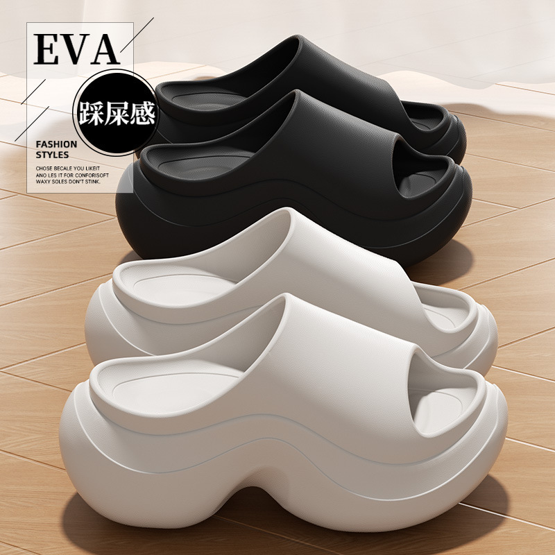 Eva Thick-Soled Slippers for Women, Non-Slip for Home and Outdoor Use, Stylish and Casual Beach Slippers for Summer
