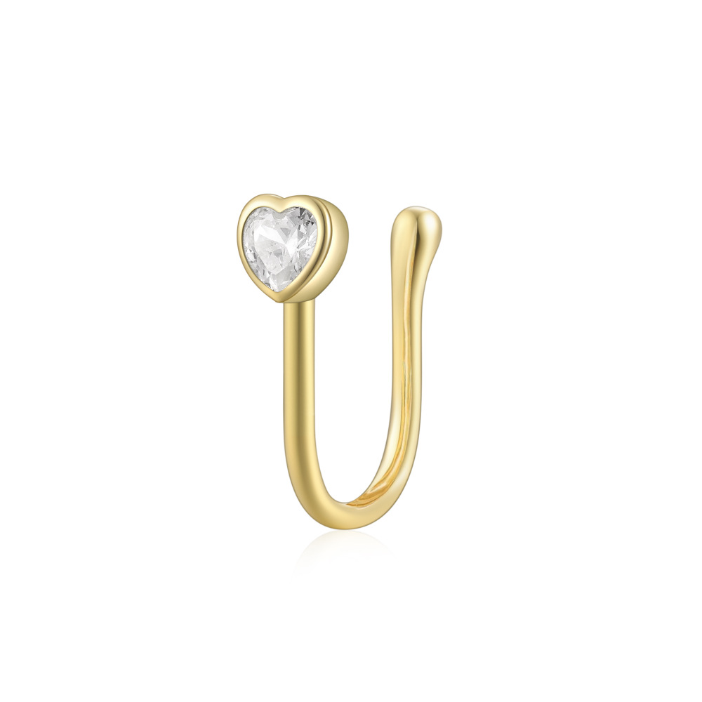 2g Weight Nose Ring Classification 1 Piece Quantity Daily, Street Occasion 925 Sterling Silver Material Star, Moon Pattern Women's Gender Plating Design Simple Style Style 1 Piece Nose Rings & Studs Simple Style Star Moon 925 Sterling Silver Plating 56