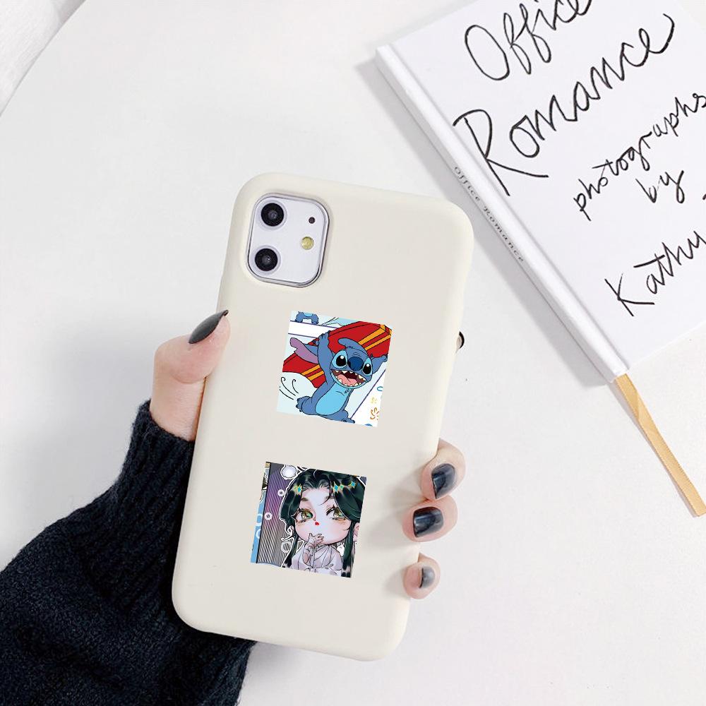 Cartoon animado pegatinas rodantes pegatinas seguras para niños no tóxicas materiales de contabilidad de mano decoración de caja de teléfono celular sellado cinta adhesiva