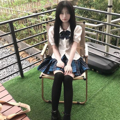 辣妹风纯欲JK制服收腰衬衫女秋学院风百搭显瘦修身长袖衬衣上衣女