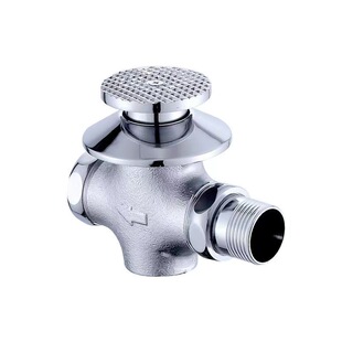 Concealed Underground Wall-Mounted Copper Flush Valve for Public Restroom, 1 Inch 6-Point Copper Core, Foot Pedal and Hand Press