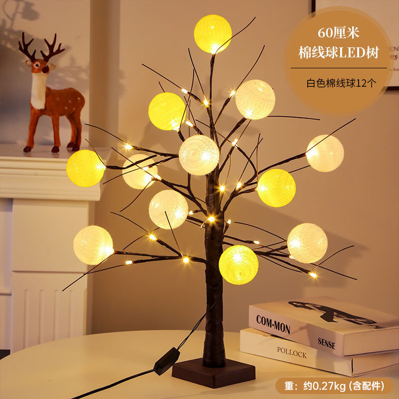 Navidad escritorio decoración del árbol de Navidad al por mayor llevó traje luminoso hogar grande DIY paquete de material