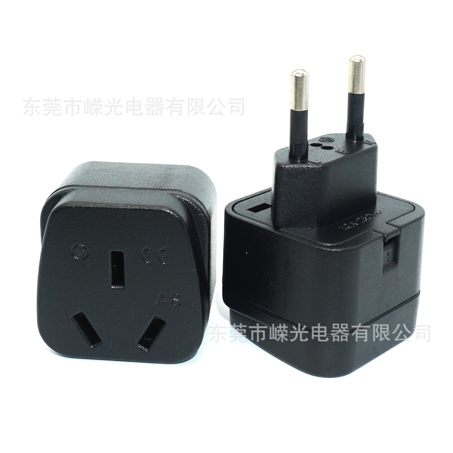 产销AS-9C-1 澳规转欧规两脚巴西插头转换器澳洲转欧规菱形CE包胶