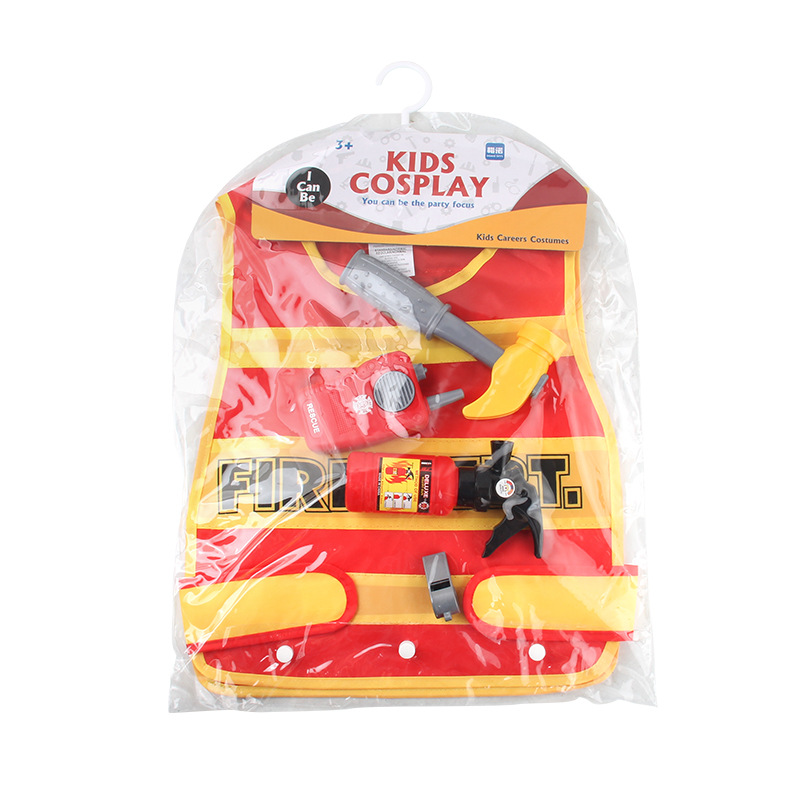 Disfraz de lucha contra incendios para niños jugar a la casa juguete Cosplay traje de actuación de disfraces de rol profesional