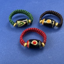 新款戒指西藏饰品女款手绳子戒指开口可旋转厂家直销