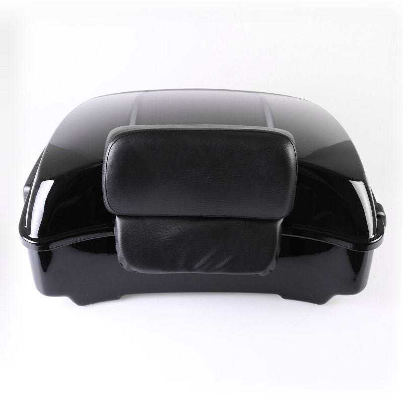 Motorcycle Tail Box Suitable for Harley Avenue Glide Dual Light Glide Road King Glide St Rear Tail Box Bright Black