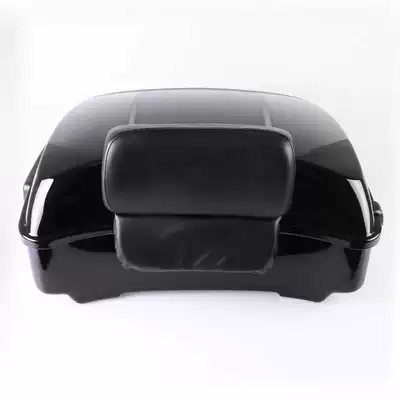 Rear Tail Box Bright Black, Motorcycle trunk