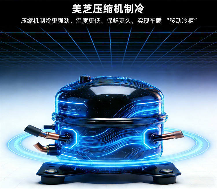 Qixuan Large-Capacity Rv Truck Outdoor Camping Compressor Car Refrigerator Cooler Small Freezer Box for Home Use