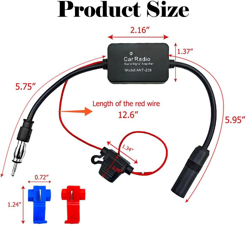 Cross-Border Car Radio Antenna Fm Signal Amplifier Car Radio Fm-Ant208 Antenna Wholesale