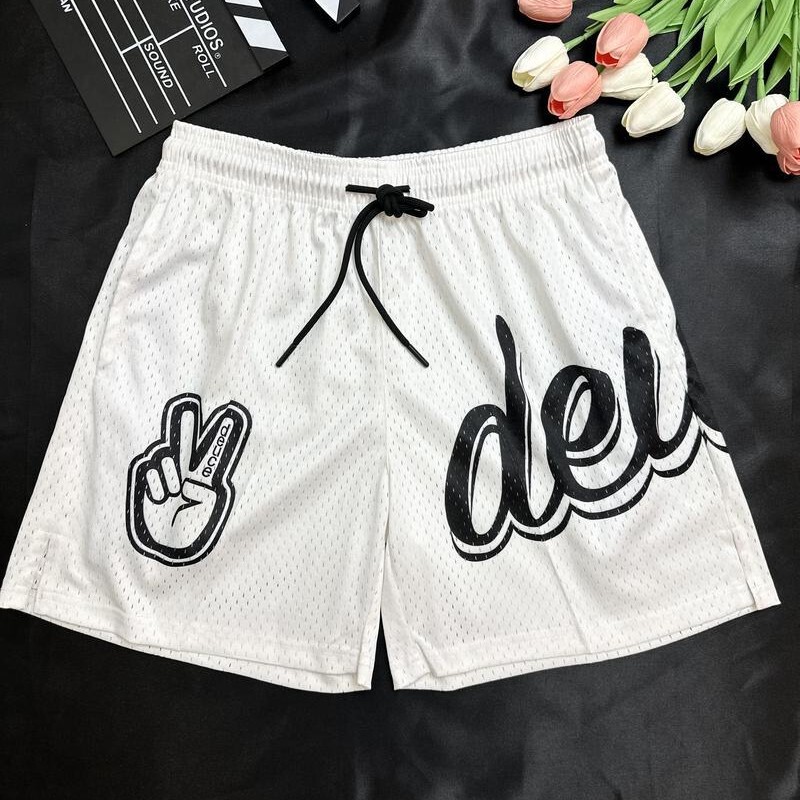Summer Wade's Way American Sports Basketball Shorts Loose but Knee-Length Marshmallow Series Breathable Training Pants