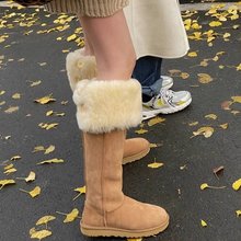 【youshilai】雪地靴女冬季2023新款加绒加厚保暖中筒东北大棉鞋