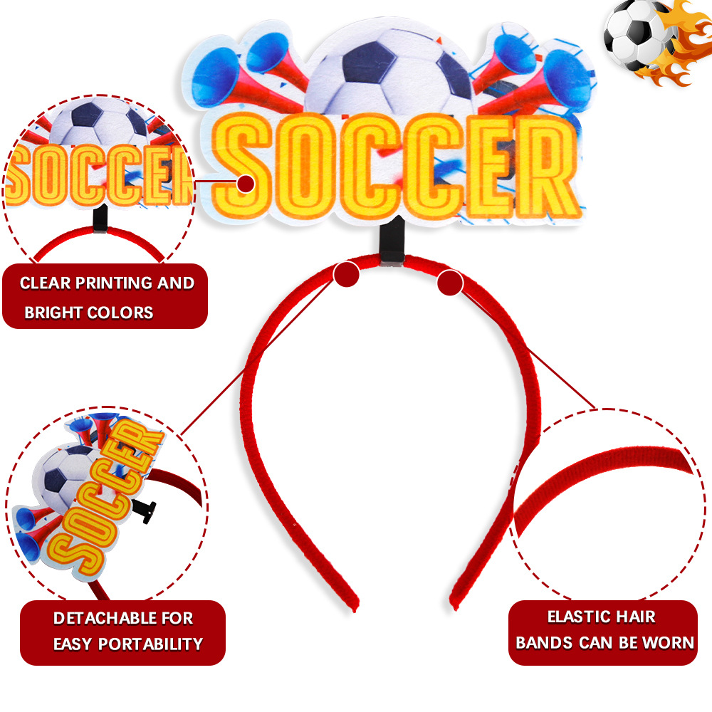 World Cup Soccer Headband For Theme Party Fan Decoration_voghion.com