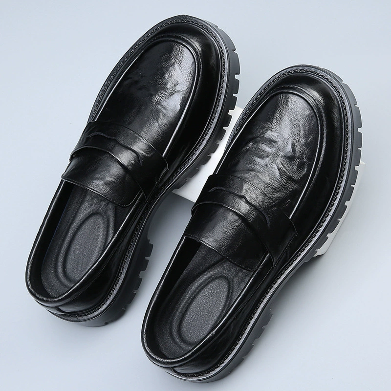 Парижская обувь дерби с толстой подошвы