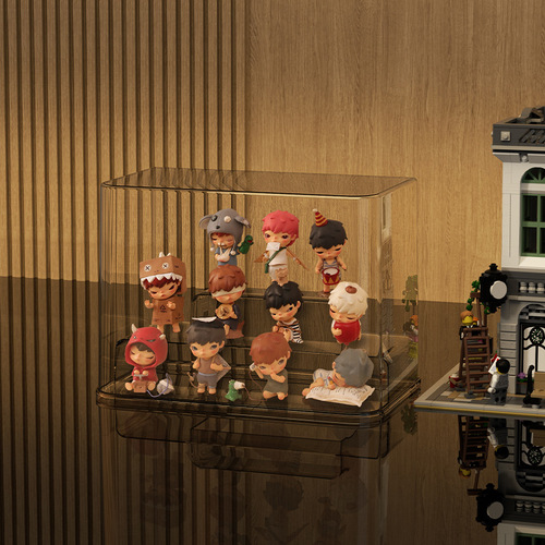 Bubble Mart Ono blind box display rack to store Lego ornaments and figures display cabinet transparent acrylic display box