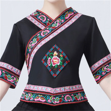 苗族衣服民族风女上衣广西云南贵州少数民族演出服广场舞表演服饰