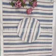 【现货+可定制】可反复使用条纹提花棉麻tpu法棍束口环保面包袋