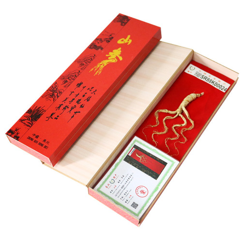 Changbai Mountain Ginseng Gift Box – Northeastern Specialty Ginseng Gift Set: Sun-Dried Ginseng & Wild Mountain Ginseng Gift Box for Corporate Sales and Gifting