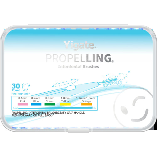 Medical retractable interdental brush 30 pieces/box interdental brush orthodontic toothbrush cleaning interdental gap braces interdental brush