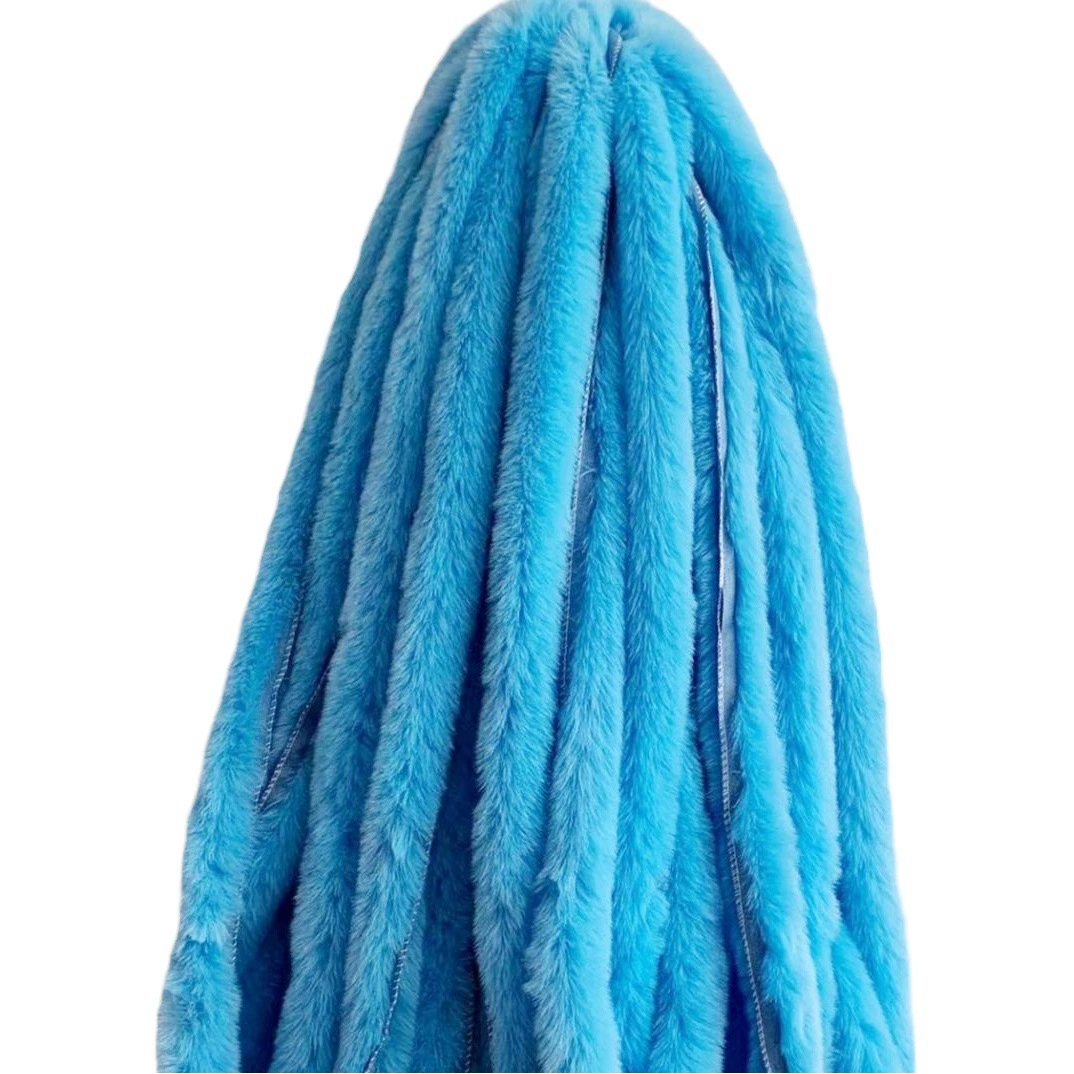 Оптовые полоски из искусственного кроличьего меха для рукоделия: отделка для костюмов Ханьфу, тан-костюмов, головных уборов с головой тигра, кружевные вставки для воротников, манжет, подолов юбок