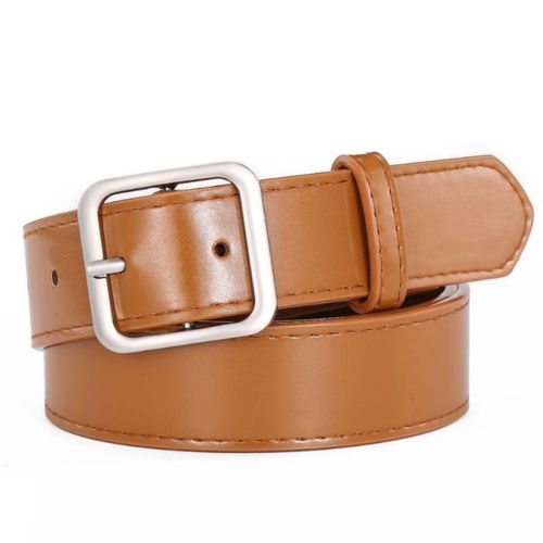 New style women's belt square buckle student retro fashion Korean version trendy decorative casual pants belt belt for women