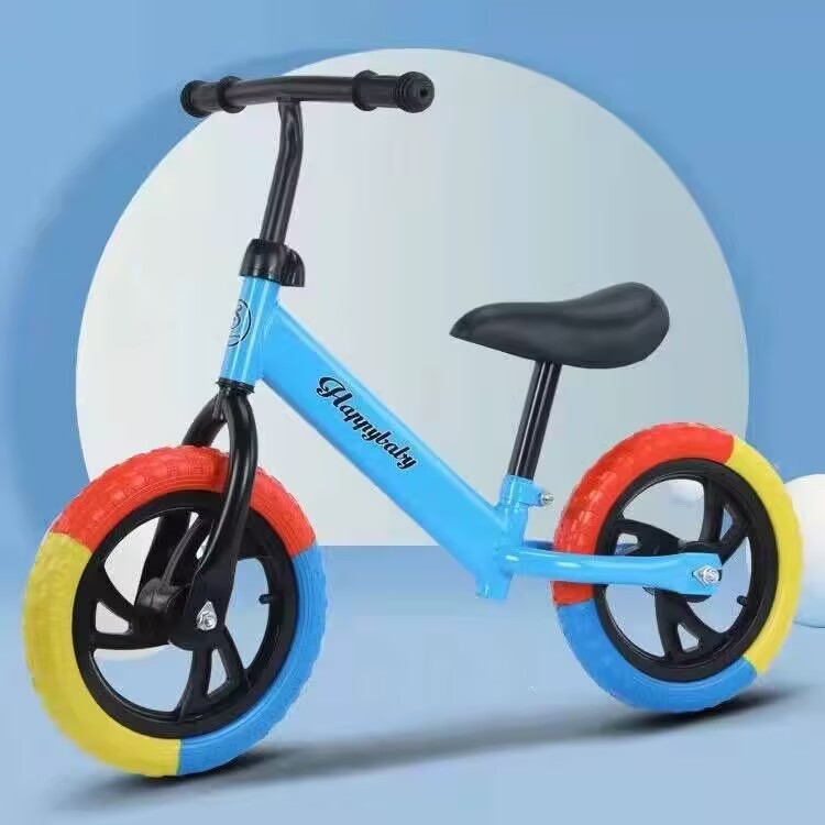 Bicicletas de equilibrio para niños sin pedal, bicicletas de dos ruedas, 12 pulgadas sin inflar para bebés pequeños, gran descuento