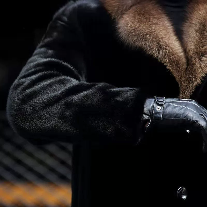 Suit, long warm trench coat, oversize