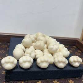 天然牙果爱心猫爪配件手工diy文玩时尚饰品佛珠配饰串珠手链