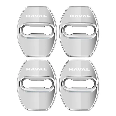 Suitable for Haval H6 Raptor H5 Xiaolong Max Big Dog H9 Door Lock Cover Limiter Protective Cover Modified Decorative Accessories (Other Automotive Exterior Supplies) - silver-model-stainless-steel-door-lock-cover-4-pack