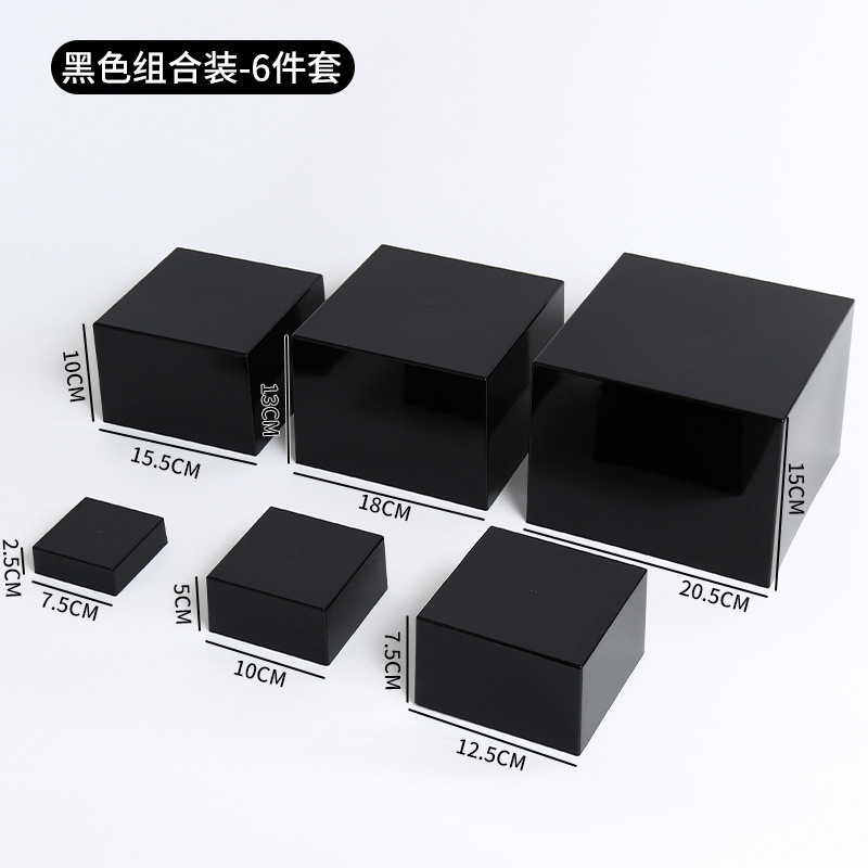 Black combination pack-6 piece set